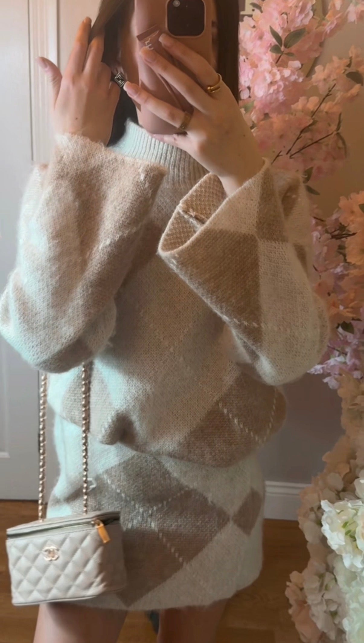 Harley Co-ord - Diamond Knit Two-Piece Skirt Set | 4 Colours