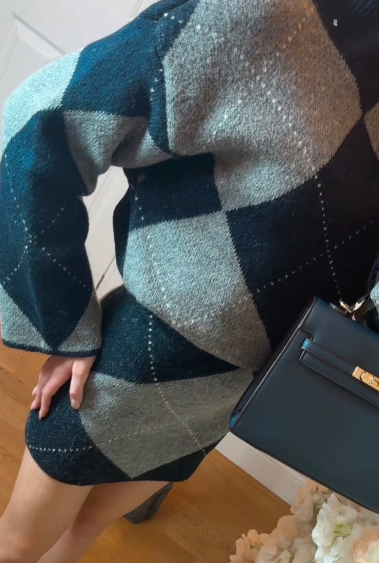 Harley Co-ord - Diamond Knit Two-Piece Skirt Set | 4 Colours