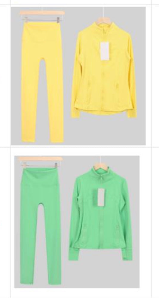 Lemon Leggings Gym Set
