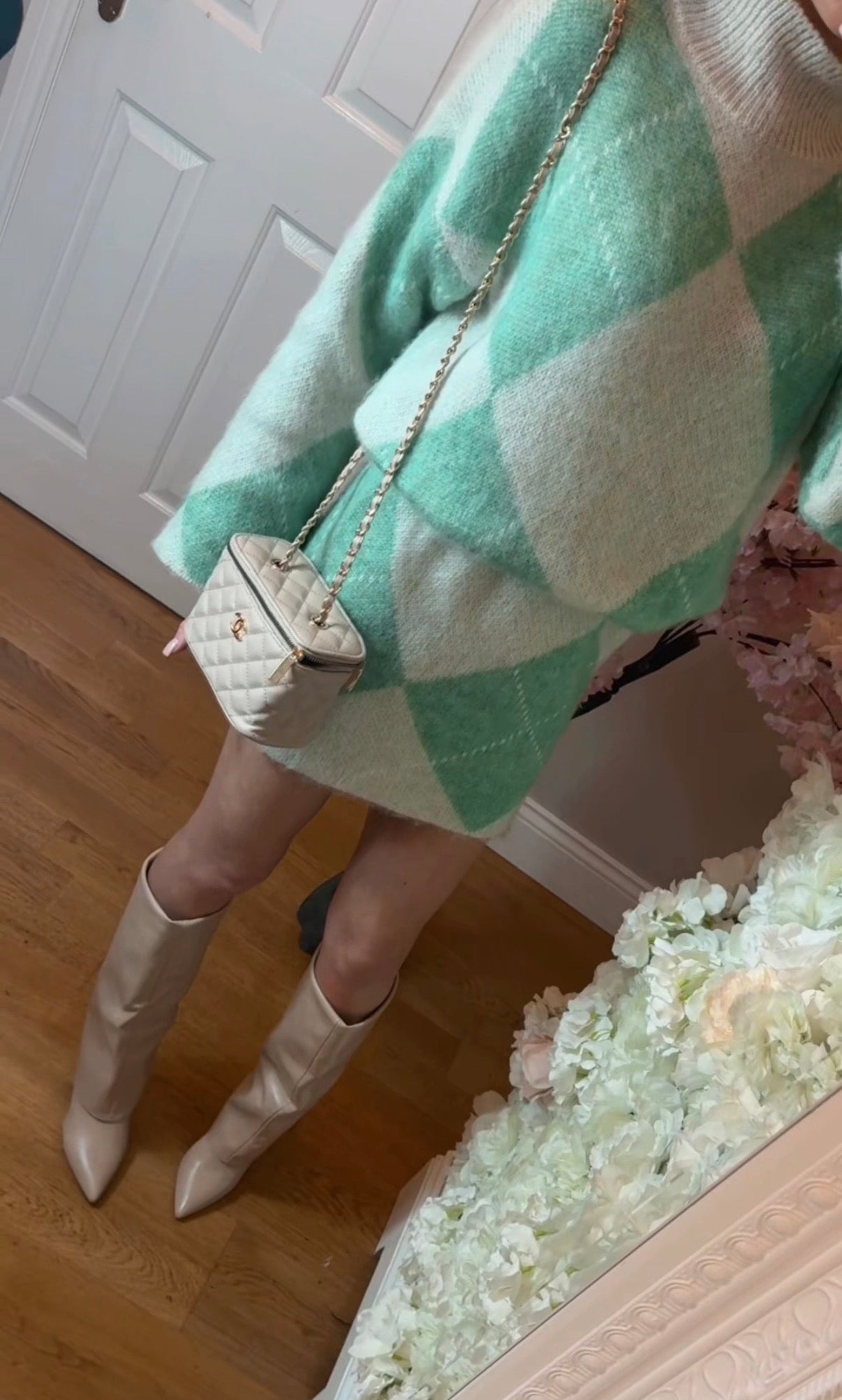 Harley Co-ord - Diamond Knit Two-Piece Skirt Set | 4 Colours