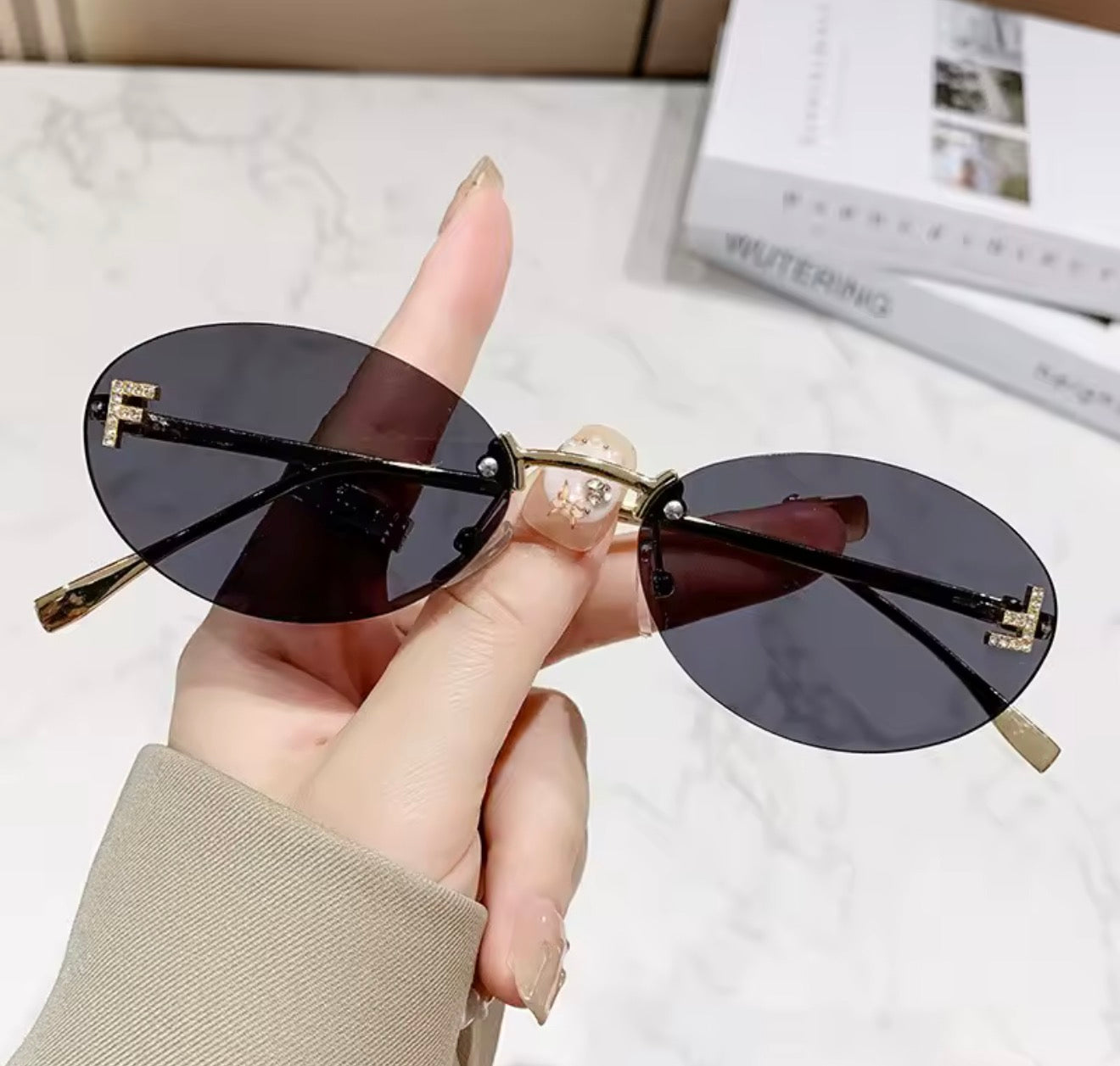 F Crystal Sunglasses - 5 Colours