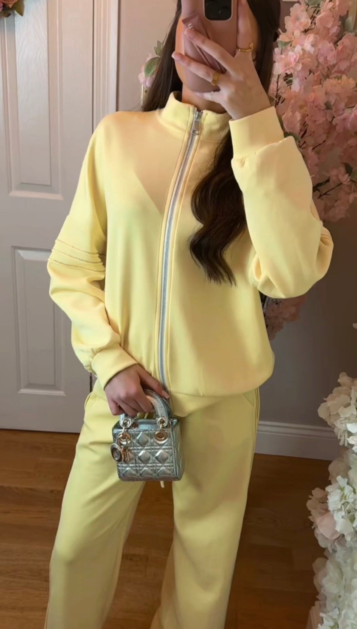 Amber Tracksuit - Full Zip Two-Piece Set with Gold Trim | 4 Colours