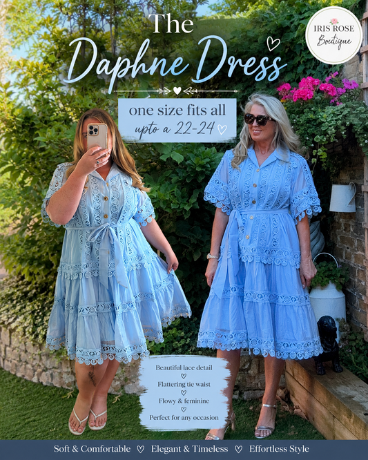 DAPHNE Lace Dress - One size upto 22-24
