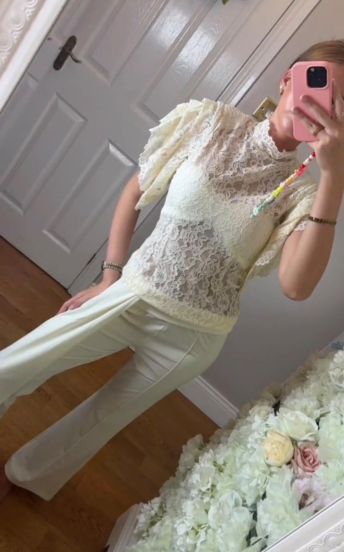 PRINCESS - Luxury Lace & Draped Trouser Suit