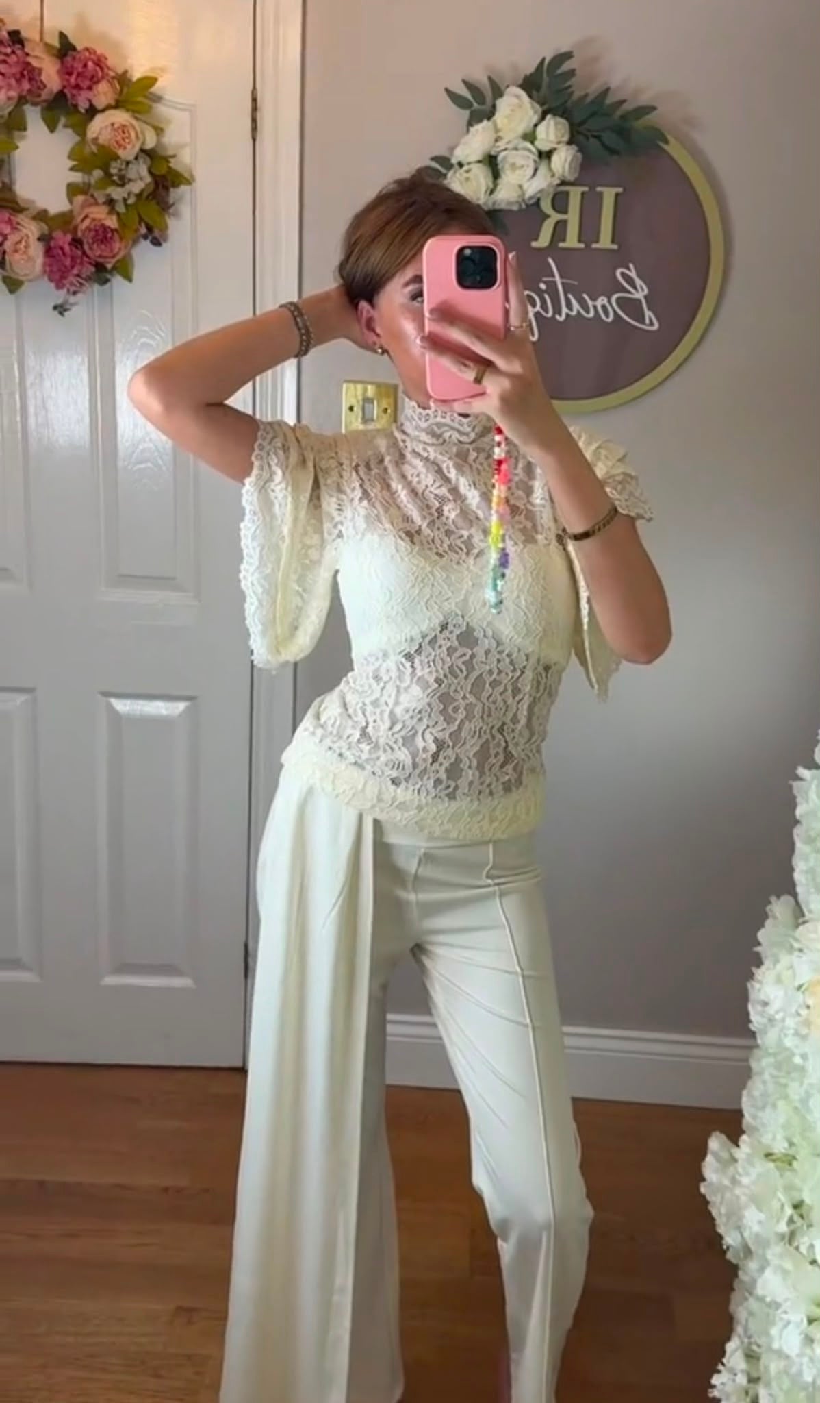 PRINCESS - Luxury Lace & Draped Trouser Suit