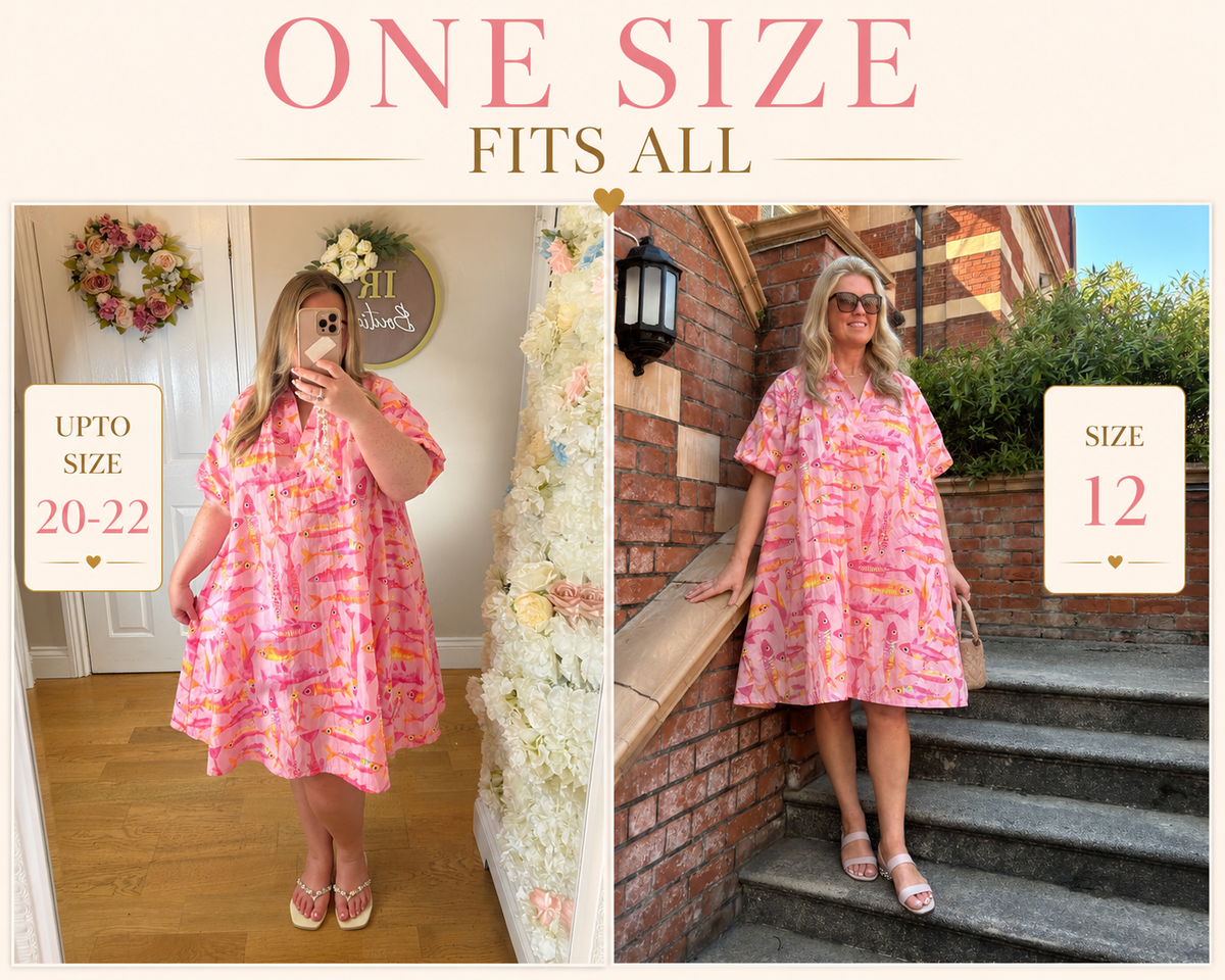 Ocean Puff Sleeve Dress