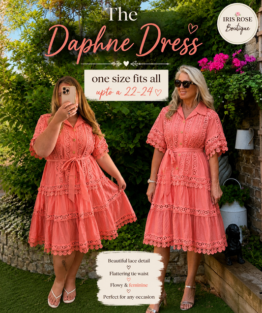 DAPHNE Lace Dress - One size upto 22-24