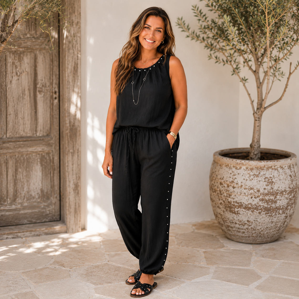 Leanne Studded Lounge Suit Co-ord