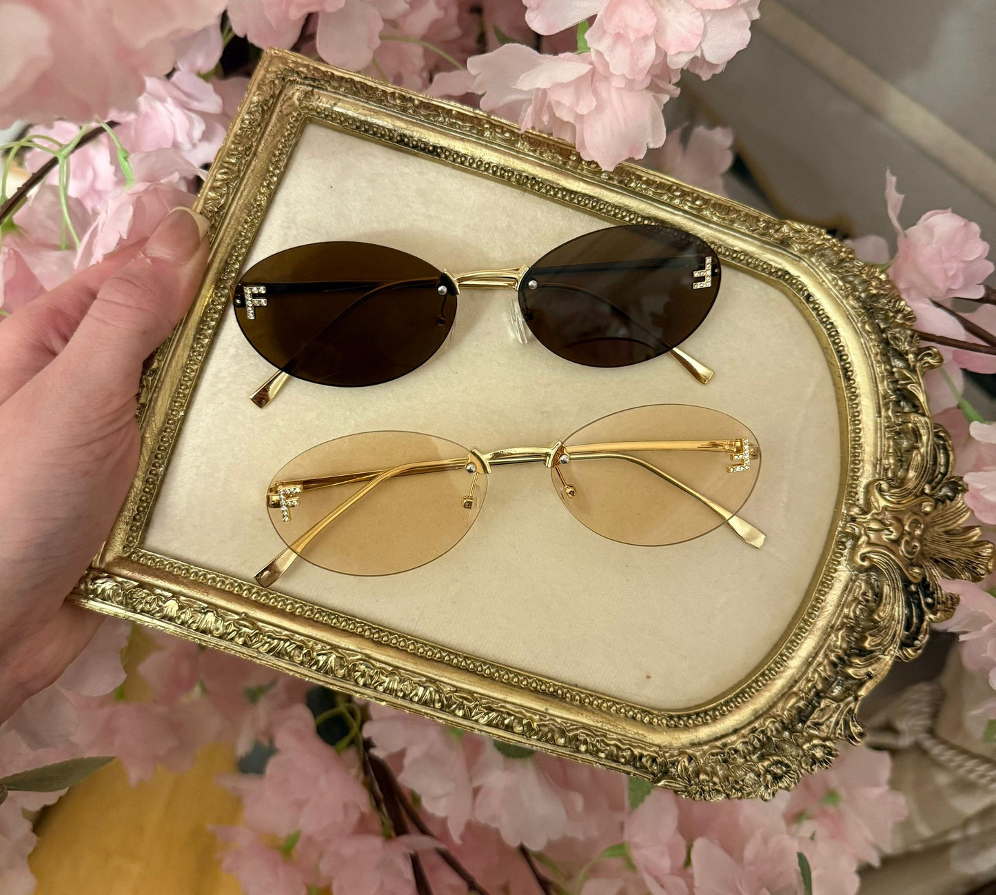 F Crystal Sunglasses - 5 Colours