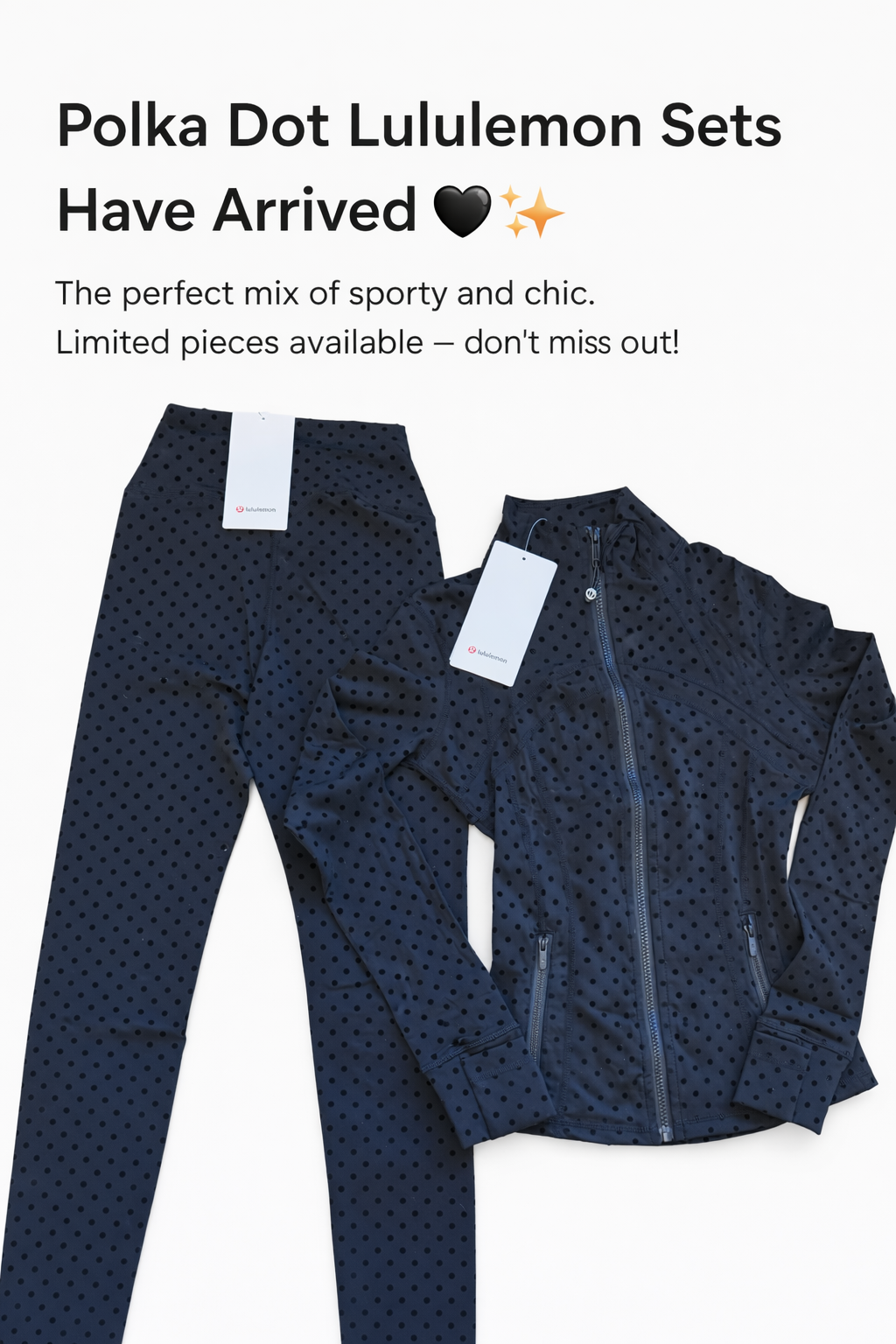 Black Polka Dot Lemon Sets