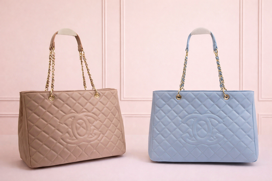 Classic Quilted Faux Leather Tote