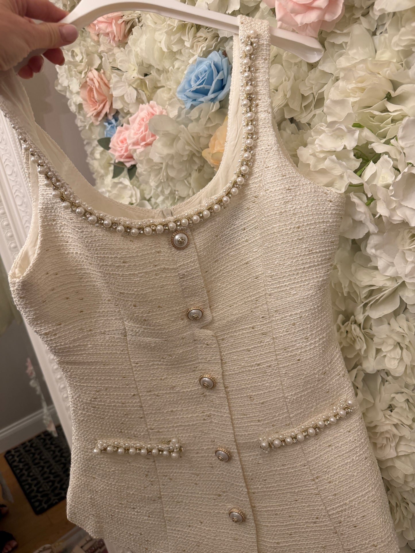 SOPHIE - Diamonte & Pearl and Tweed Short Set