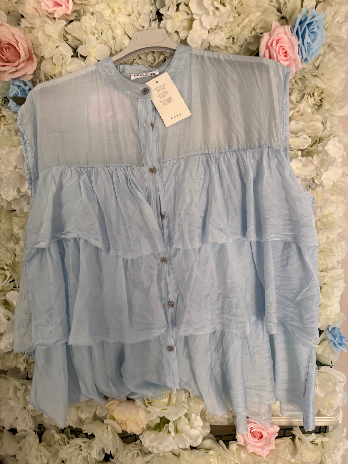 KAY - Tiered Ruffle Top - One size upto 16-18