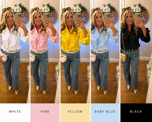 DIANA - Ruffle shirt - 5 colours
