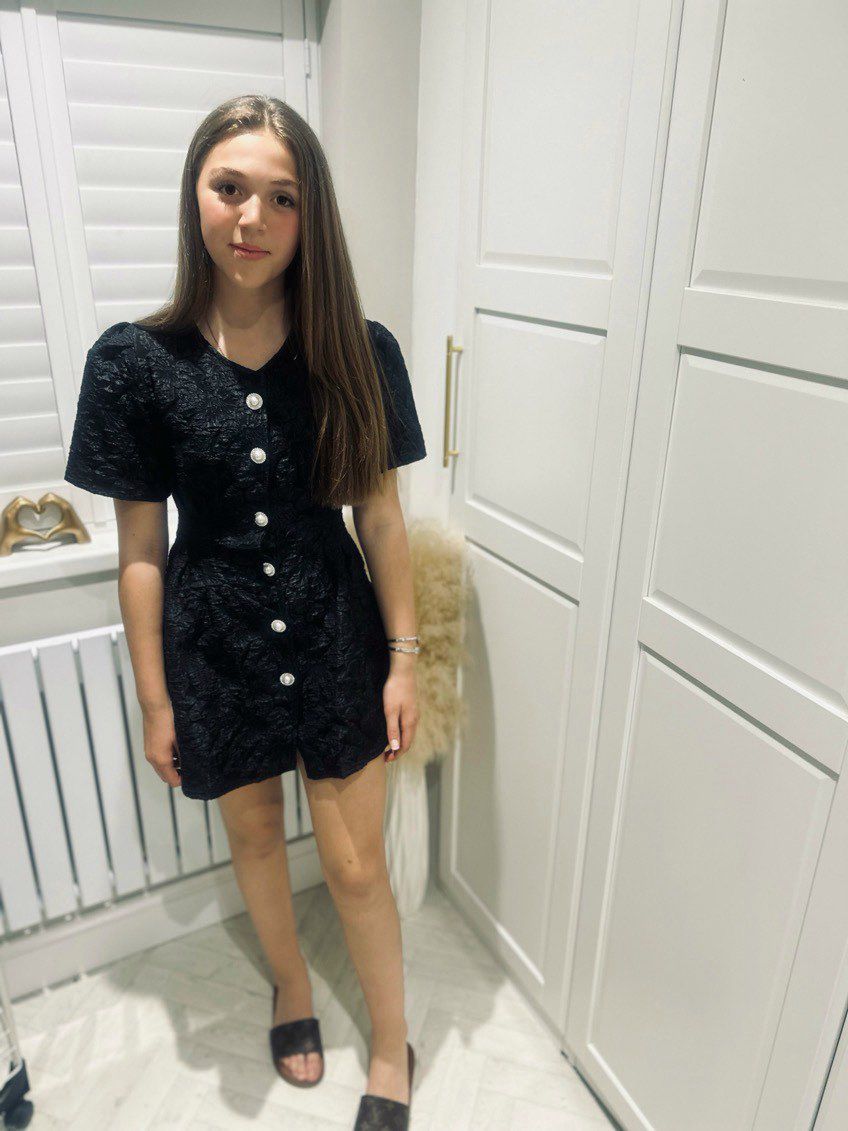 FRANKIE - Floral pearl dress