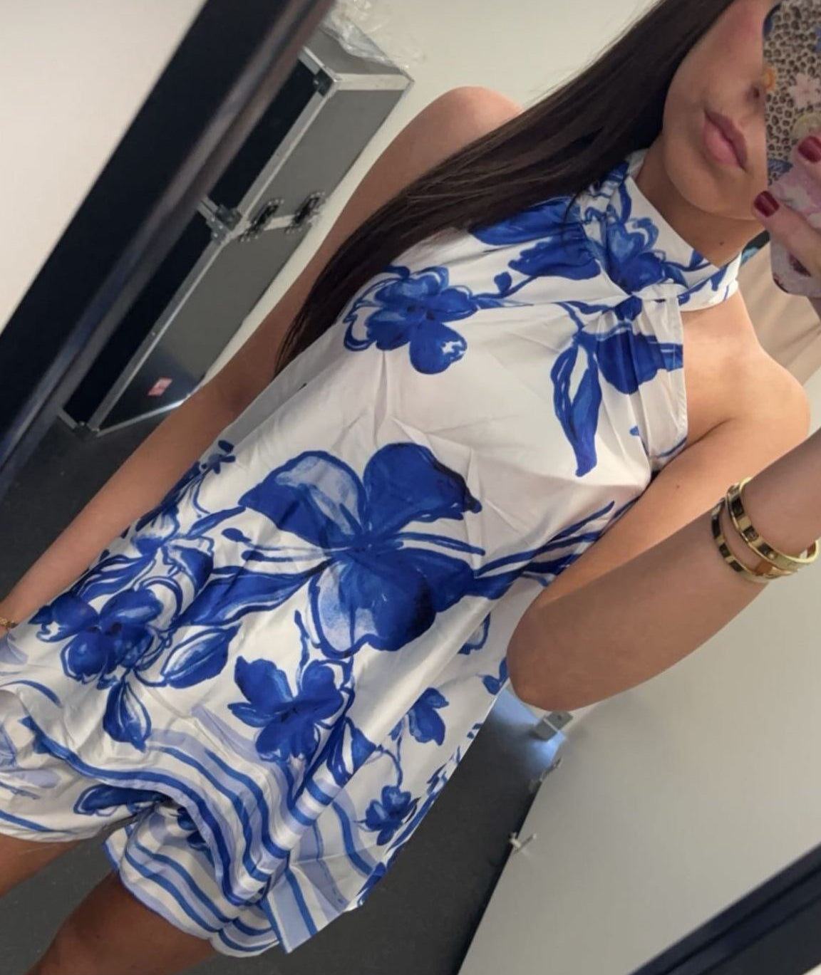 Flowery Halter Neck Short Set Co-ord