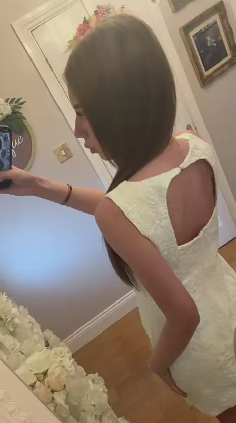 Polly Floral Keyhole Back Dress
