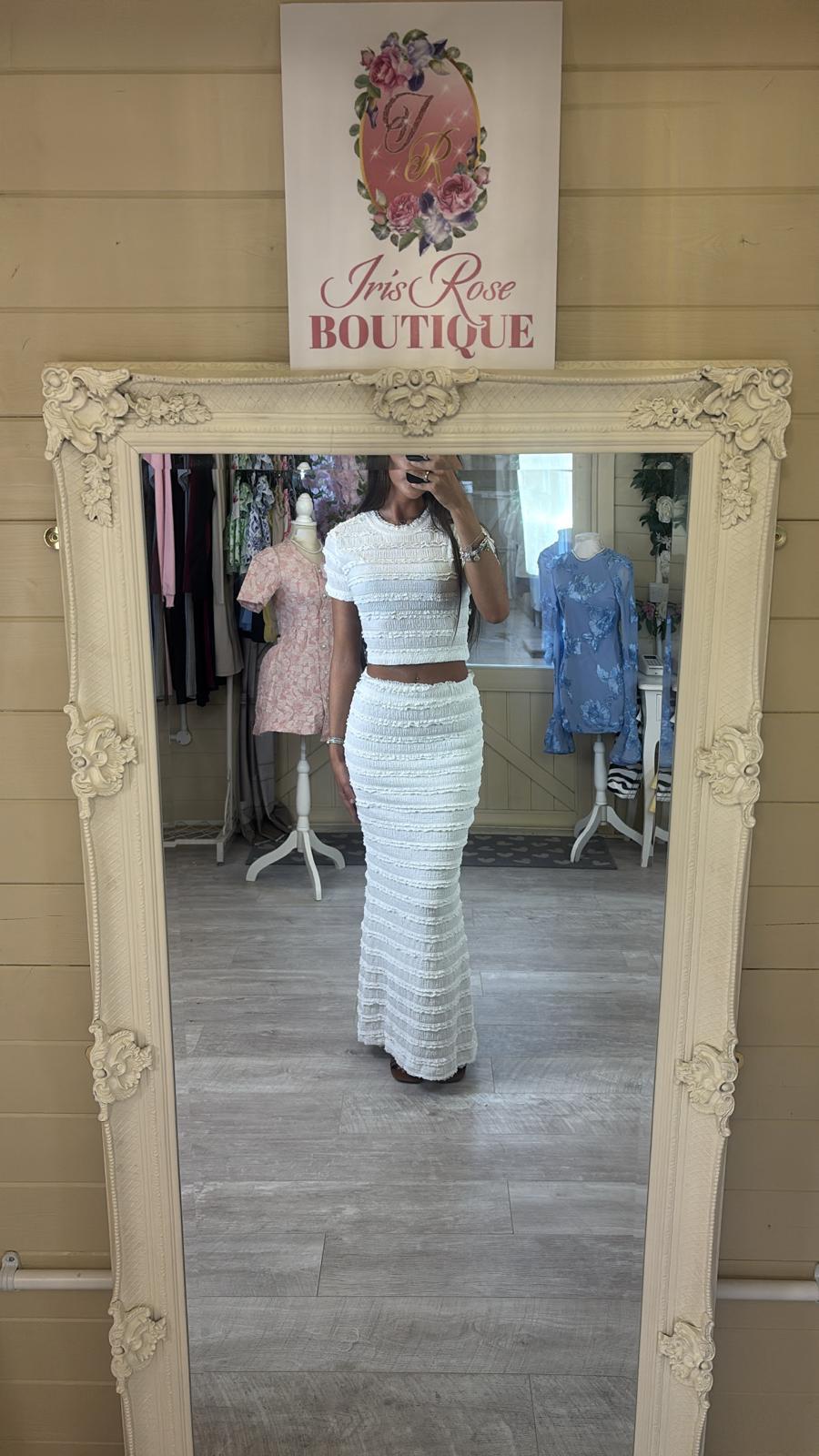 Two piece co-ord maxi skirt and top set - 5 Colours