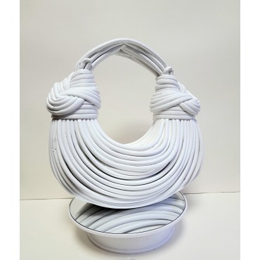 White Knotted strappy detail bag