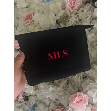 Bestie Embroidered Clutch Bag / Make Up Bag