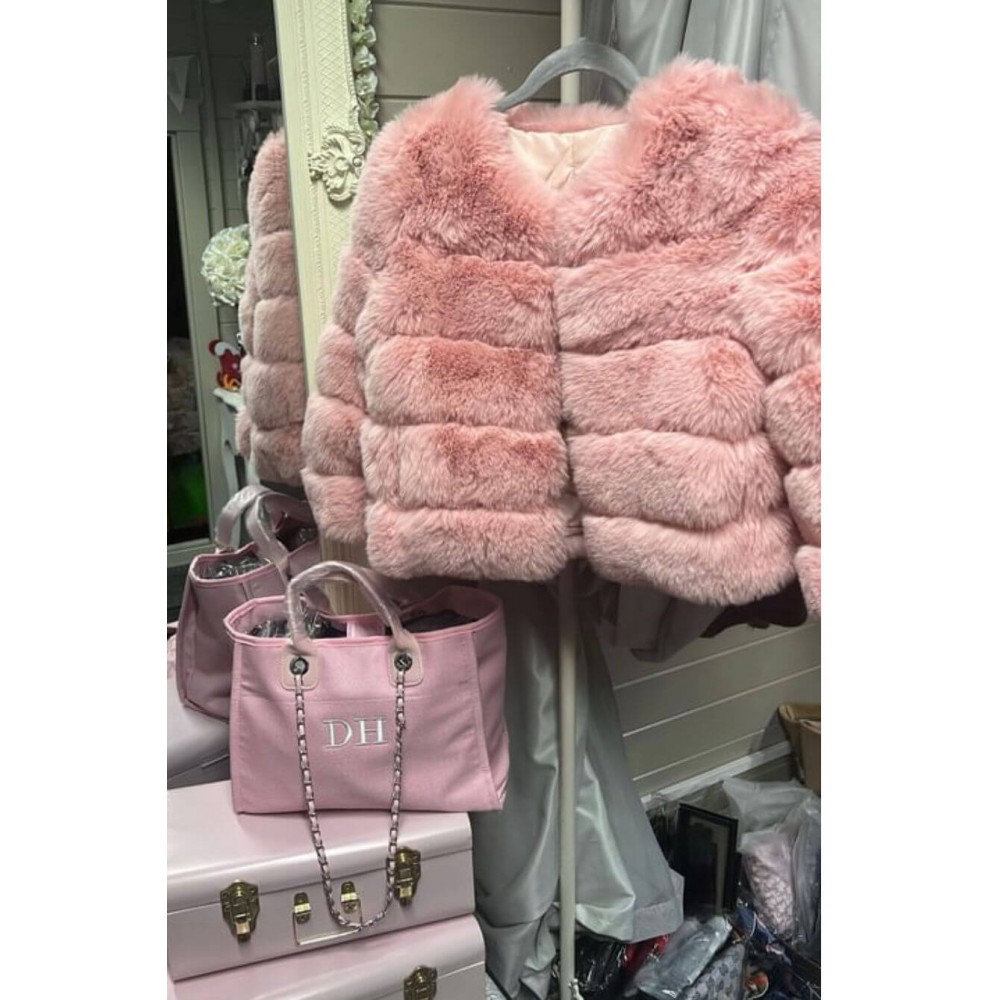 Pink Luxe Faux Fur Jacket