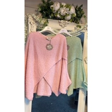 Baby pink soft knit jumper 