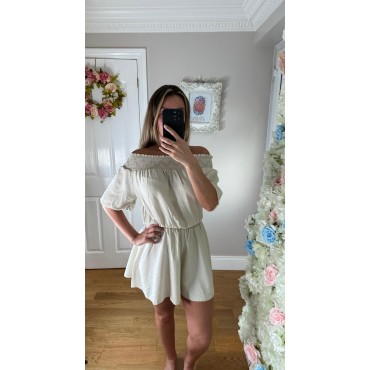 Tilly Off The Shoulder Playsuit - One Size 8-14