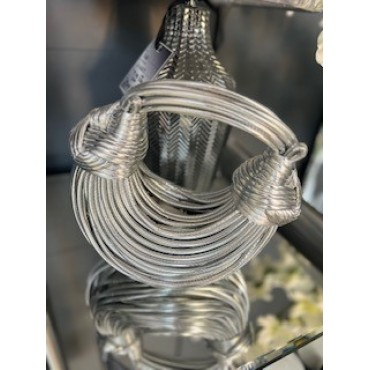 Silver Knotted strappy detail bag